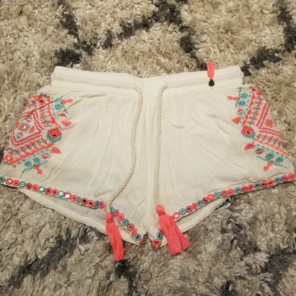 ZL europe viscose beach boho shorts